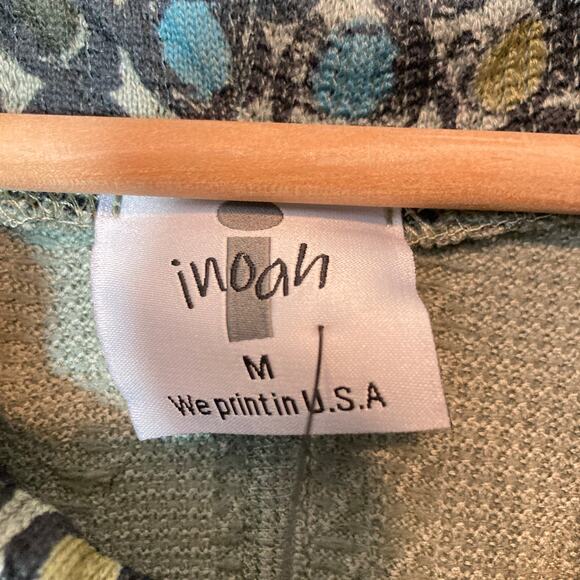 NWT Inoah Dog and Cat Pullover Cowl Neck Green Cable Knit Poncho Sweater Top - Picture 14 of 14